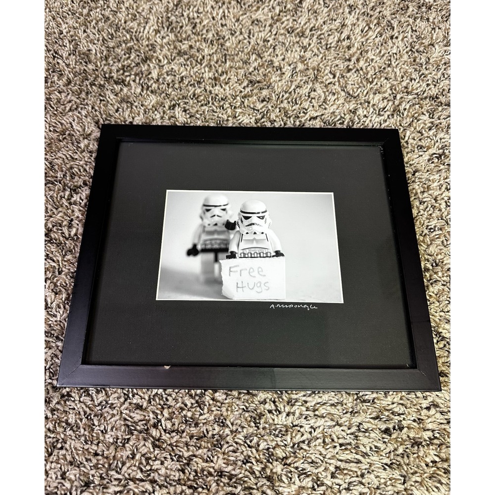 Star Wars "Free Hugs" Stormtroopers LEGO Photo By Alton McDougle Black Frame